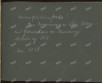 Handschriftliche Widmung in einem Fotoalbum.